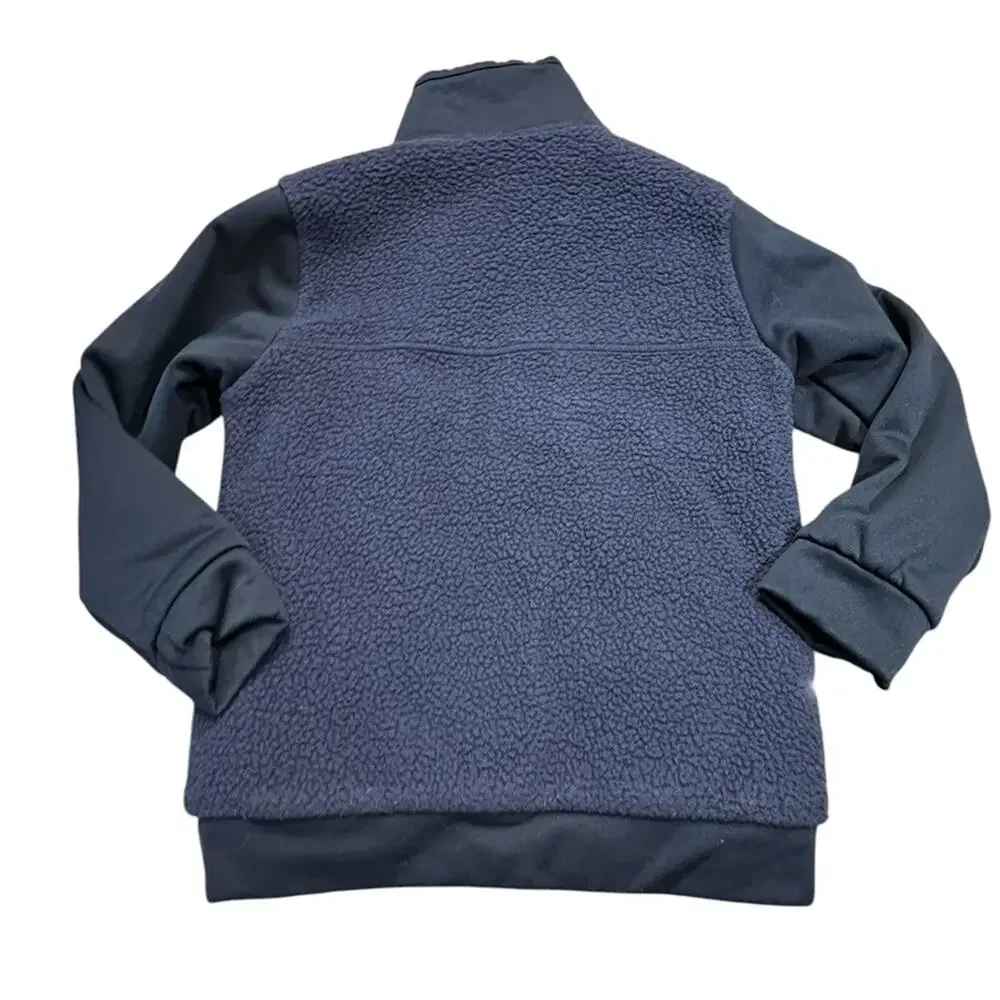 The North Face Kids XS Reversible Fleece Jacket/Coat in Navy and Royal Blue